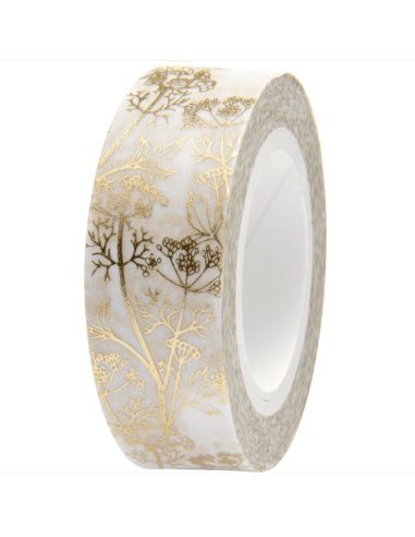 Masking tape fleurs dorées - Rico Design
