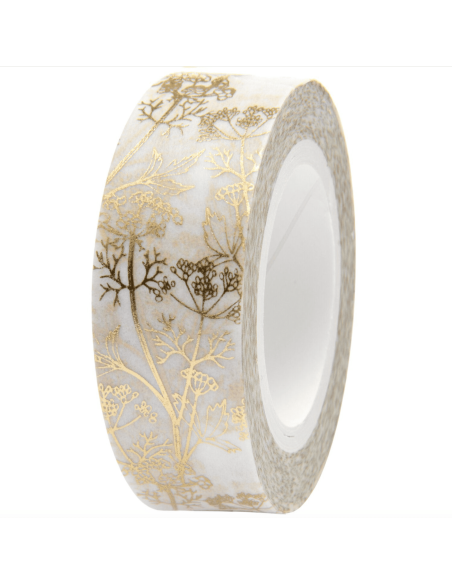 Masking tape fleurs dorées - Rico Design