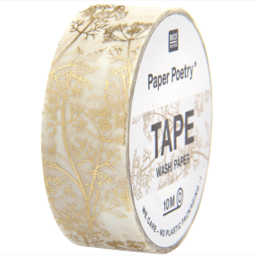 Masking tape fleurs dorées - Rico Design