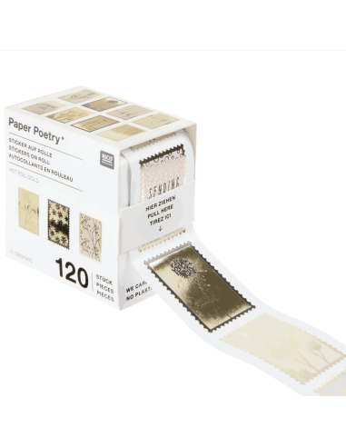120 autocollants Timbres "In the meadow" - Rico...