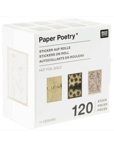 120 autocollants Timbres "In the meadow" - Rico...
