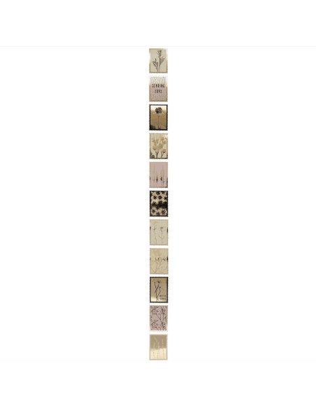 120 autocollants Timbres "In the meadow" - Rico Design