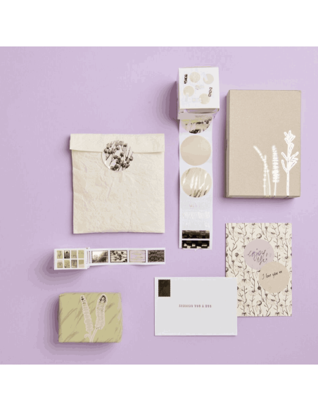 120 autocollants Timbres "In the meadow" - Rico Design