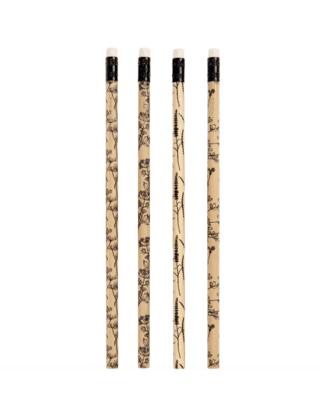 Set de 4 crayons à papier "In the meadow" - Rico Design