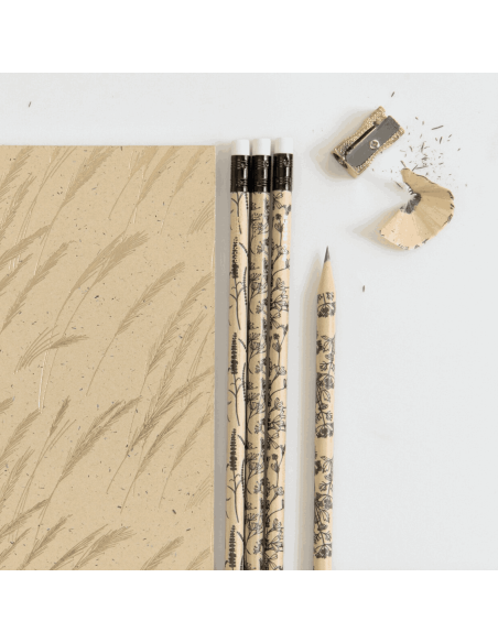 Set de 4 crayons à papier "In the meadow" - Rico Design