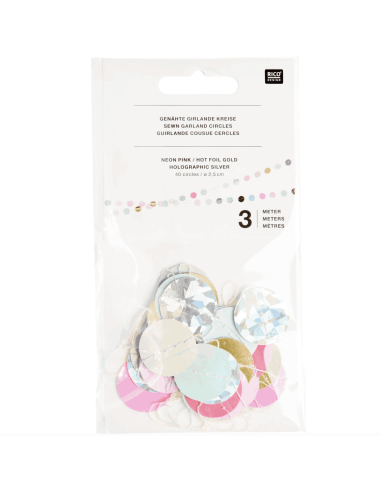 Guirlande ronds colorés - Rico Design