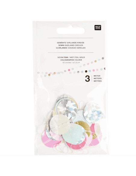 Guirlande ronds colorés - Rico Design