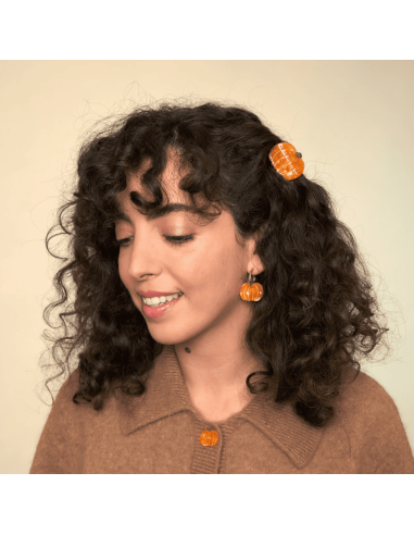 Petite Pince à cheveux Citrouille - Coucou Suzette