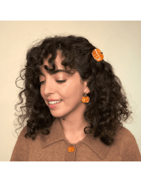Petite Pince à cheveux Citrouille - Coucou Suzette