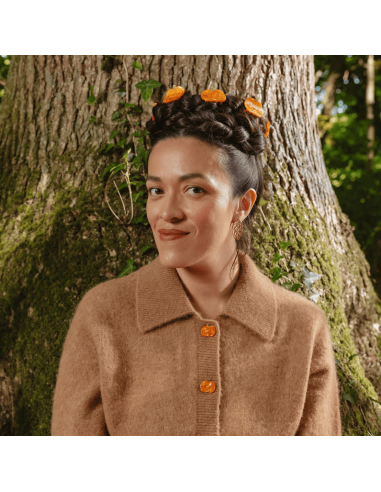 Petite Pince à cheveux Citrouille - Coucou Suzette