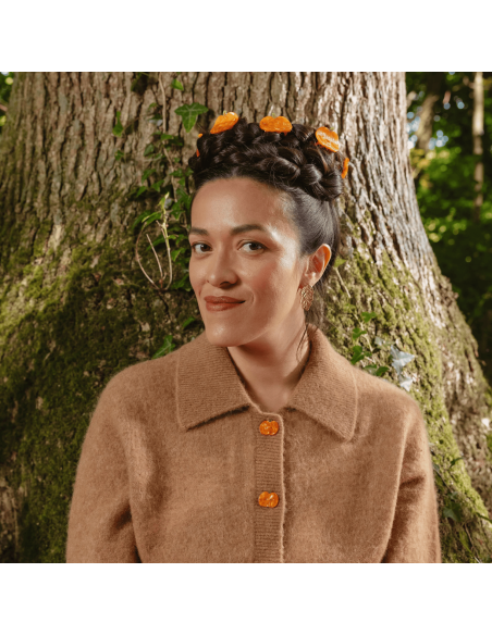 Petite Pince à cheveux Citrouille - Coucou Suzette