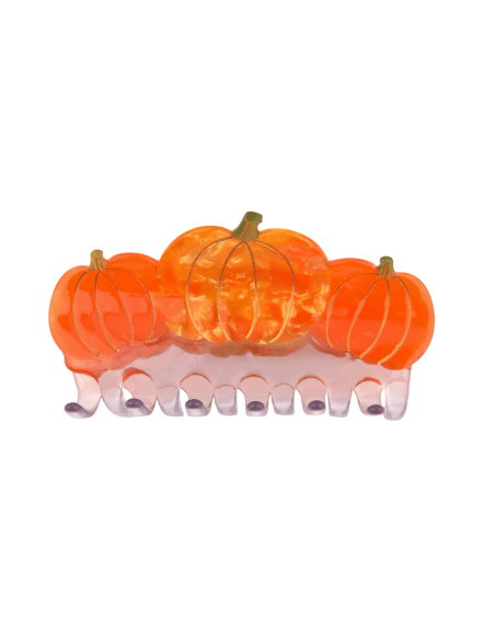 Grande pince à cheveux 3 citrouilles - Coucou Suzette