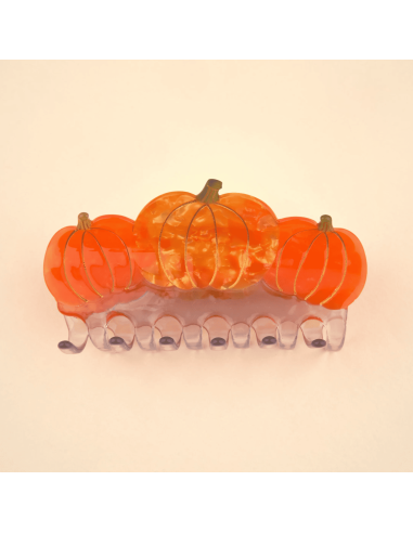 Grande pince à cheveux 3 citrouilles - Coucou...