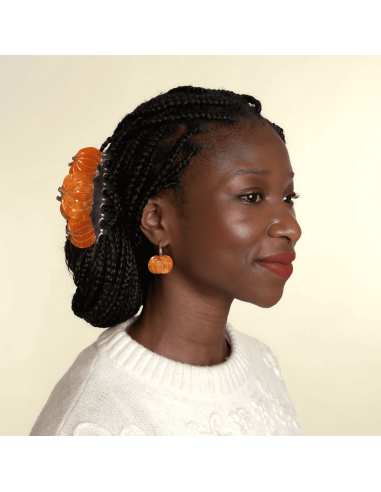 Grande pince à cheveux 3 citrouilles - Coucou...