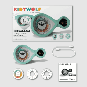 Réveil Kidyalarm menthe - Kidywolf 2