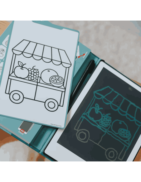 Tablette à dessin Kidydraw-mini Marché - Kidywolf