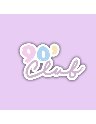 Autocollant holographique 90's Club
