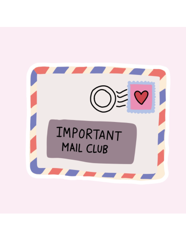 Autocollant holographique Important Mail Club