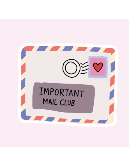 Autocollant holographique Important Mail Club