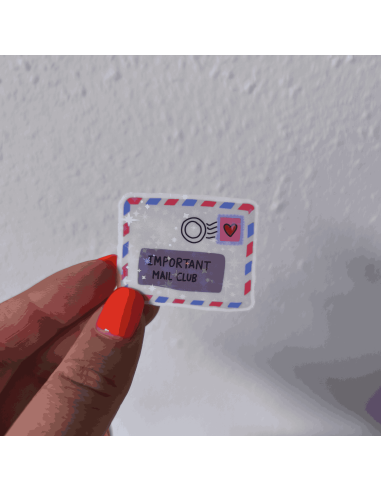 Autocollant holographique Important Mail Club