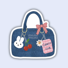 Autocollant holographique Crafty Club
