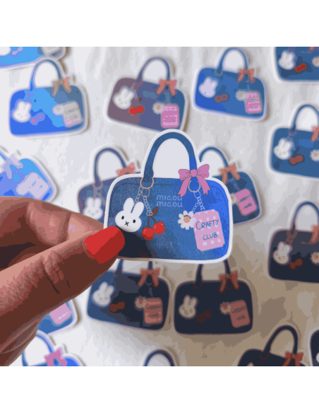 Autocollant holographique Crafty Club