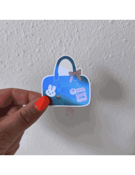 Autocollant holographique Crafty Club
