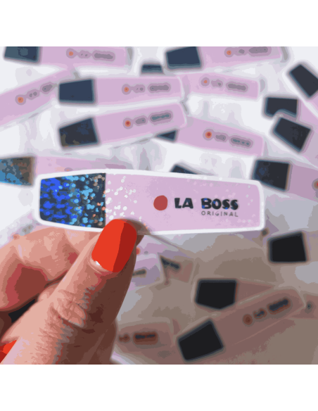 Autocollant holographique surligneur La Boss
