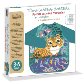 Tablier d'artiste Tigre 3/6 ans - Crea Lign' 2