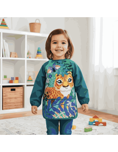 Tablier d'artiste Tigre 3/6 ans - Crea Lign'