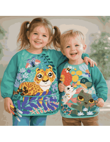 Tablier d'artiste Chat 1/3 ans - Crea Lign'