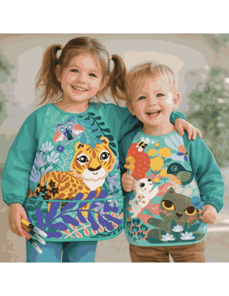 Tablier d'artiste Chat 1/3 ans - Crea Lign'