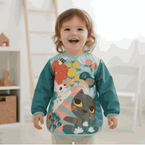 Tablier d'artiste Chat 1/3 ans - Crea Lign'