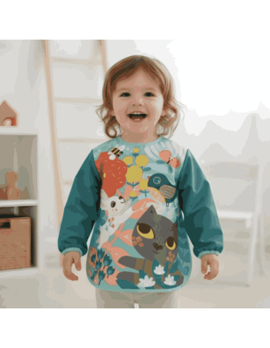 Tablier d'artiste Chat 1/3 ans - Crea Lign'