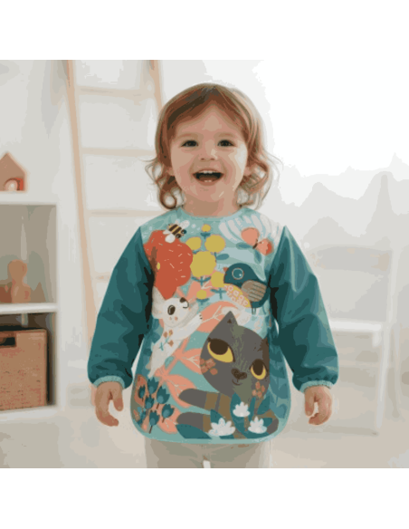 Tablier d'artiste Chat 1/3 ans - Crea Lign'