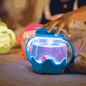 Petite jarre sensorielle Bleue - Glo Pals