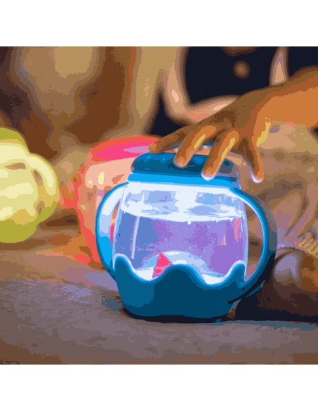 Petite jarre sensorielle Bleue - Glo Pals