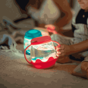 Petite jarre sensorielle Rose - Glo Pals 2