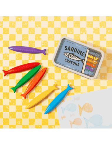 Boite de crayons sardines - Kikkerland
