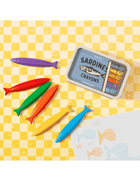 Boite de crayons sardines - Kikkerland