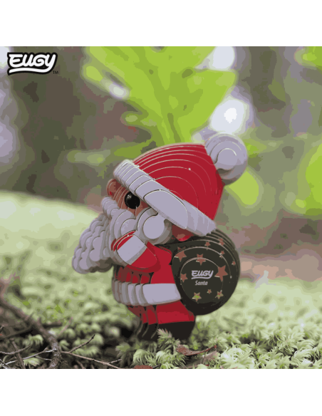 Eugy puzzle Père Noël 3D en carton