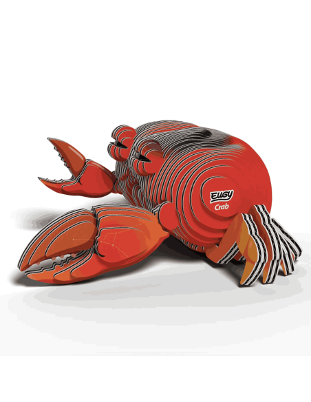 Eugy puzzle Crabe 3D en carton
