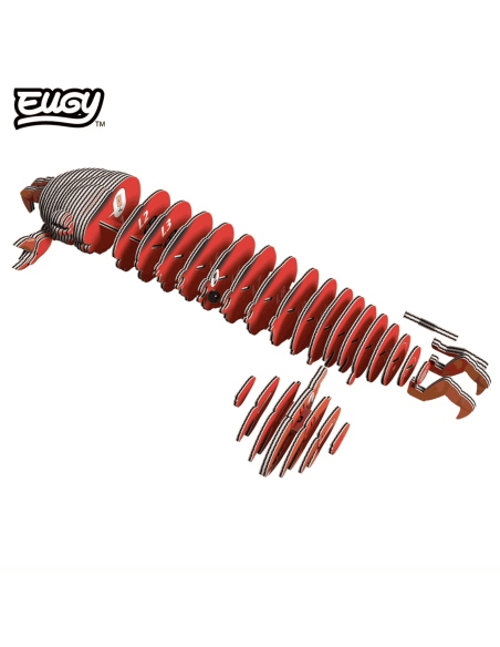 Eugy puzzle Crabe 3D en carton
