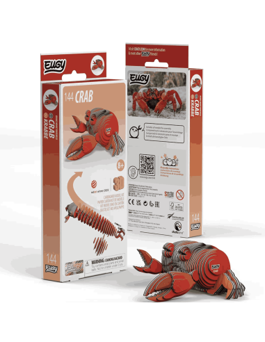 Eugy puzzle Crabe 3D en carton
