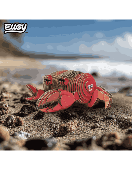 Eugy puzzle Crabe 3D en carton