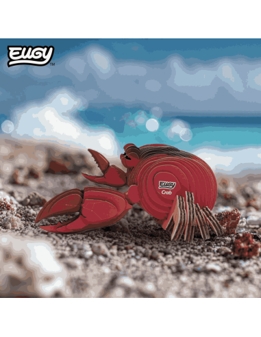 Eugy puzzle Crabe 3D en carton
