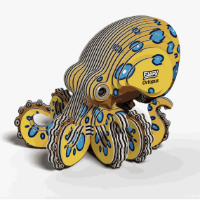 Eugy puzzle Poulpe 3D en carton