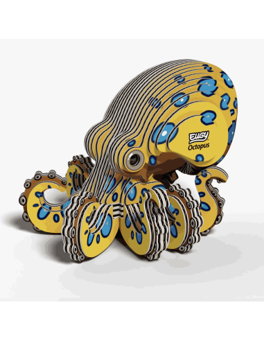 Eugy puzzle Poulpe 3D en carton