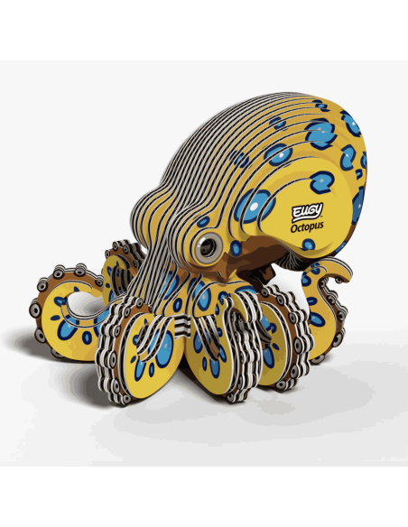Eugy puzzle Poulpe 3D en carton
