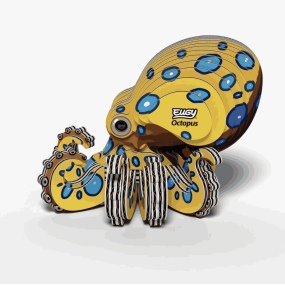Eugy puzzle Poulpe 3D en carton 2